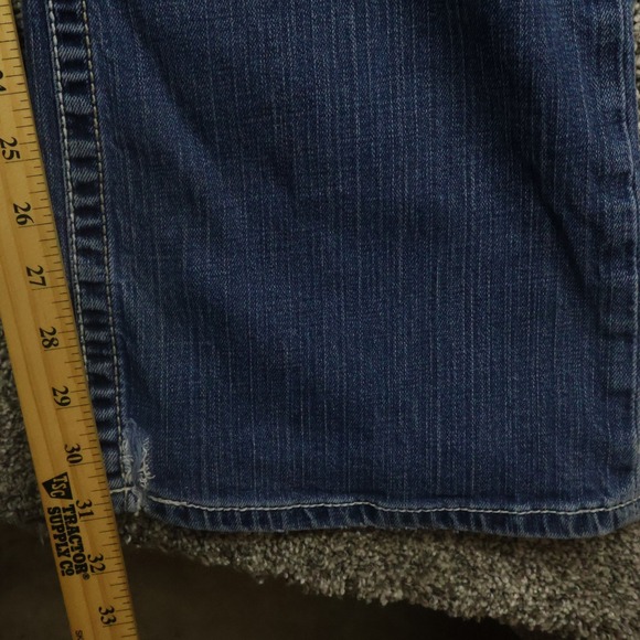 buckle Jeans mens 34X31 tyler Blue Denim Straight Leg Distressed - Picture 13 of 16